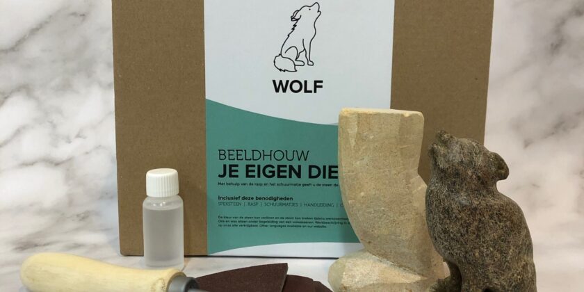 Wolf DIY-pakket beeldhouwen